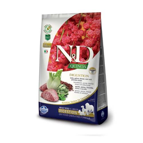 Farmina N&D Grain Free Quinoa Digestion Agnello Cane