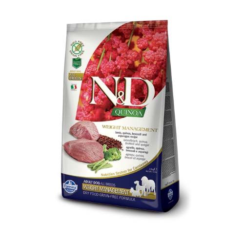 Farmina N&D Grain Free Quinoa Weight Management Agnello Cane
