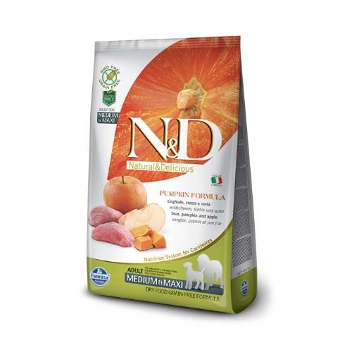 Farmina N&D Grain Free Pumpkin Adult Medium & Maxi Cinghiale Cane