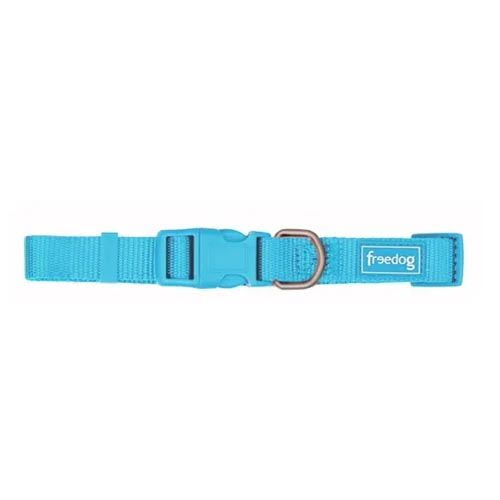 Collar Perro Freedog Nylon Basic Turquoise