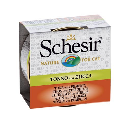 Schesir Gatto Tonnetto e Zucca – in brodo di pesce (Scatolette)