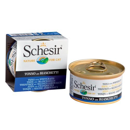 Schesir Gatto Tonnetto e Alicette in Gelatina (Scatolette)