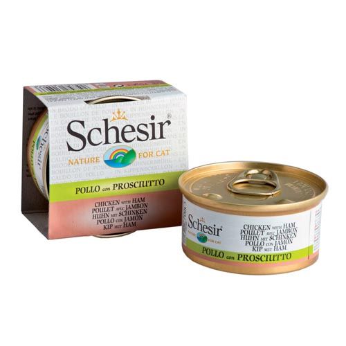Schesir Gatto Filetti di Pollo e Prosciutto (Scatolette)