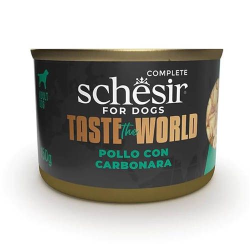 Schesir Perro Taste The World Pollo con Carbonara (Scatolette)