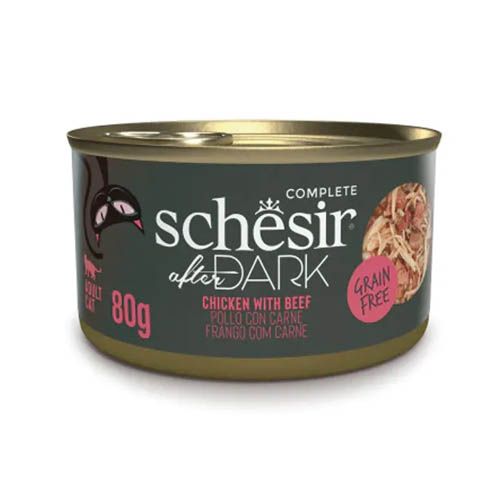 Schesir Gato After Dark Filetes de Pollo con Ternera (Scatolette)