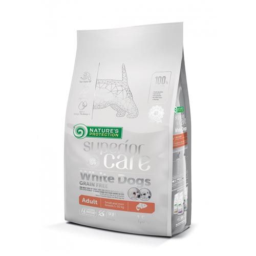 Nature's Protection Superior Care White Dogs Grain Free Salmone Small & Mini