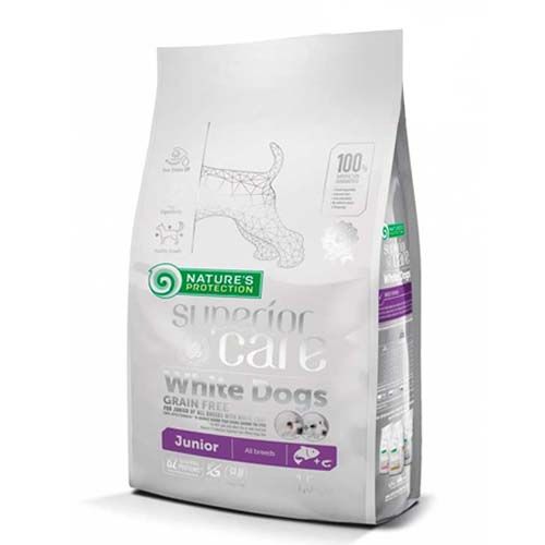 Nature's Protection Superior Care White Dogs Junior Salmone