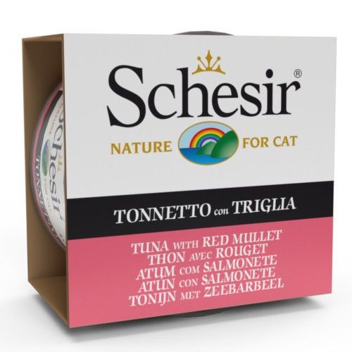 Schesir Gatto Atún con Salmonete en Gelatina 85 gr x 14