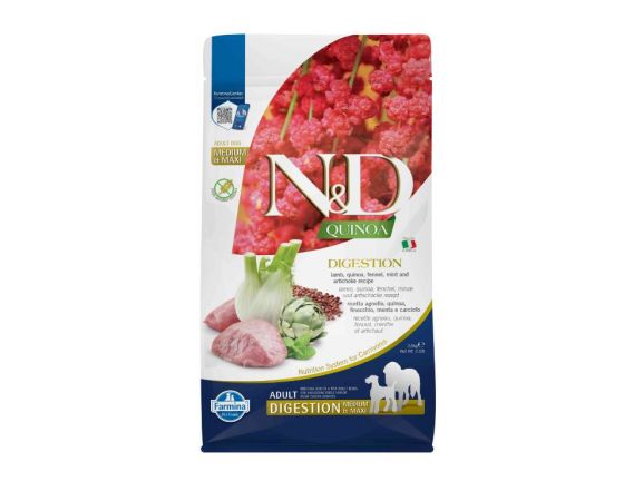 Farmina N&D Grain Free Quinoa Digestion Agnello Med/Max Cane