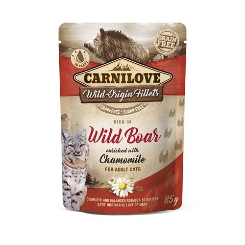 Carnilove Cat Wild Boar (Bustine) - 24 x 85 gr