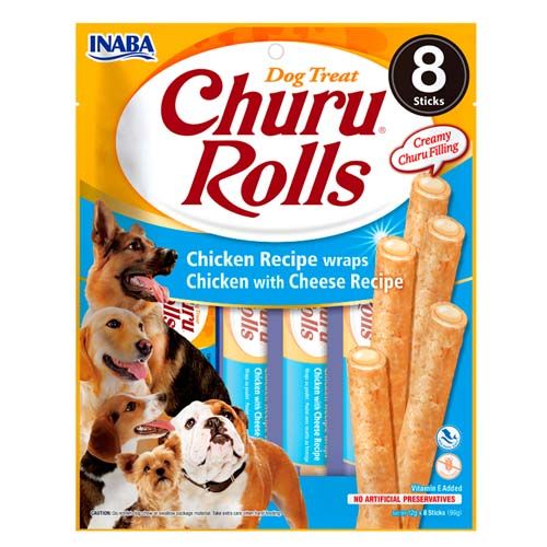Churu Dog Rolls Chicken & Cheese Recipe