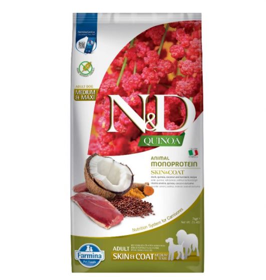 Farmina N&D Grain Free Quinoa Skin & Coat Anatra Med/Max Cane