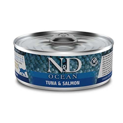 Farmina N&D Cat Ocean Tuna Salmon (Scatolette) 30 x 70 gr